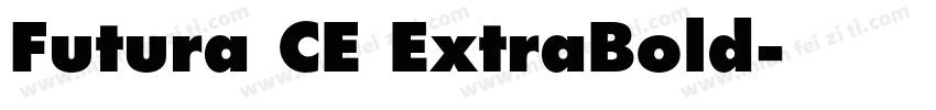 Futura CE ExtraBold字体转换
